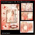 Cardtopper with Matching Envelope Lovely Lady 721