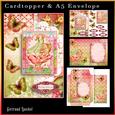 Cardtopper with Matching Envelope Little Girl 723