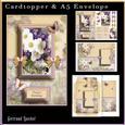 Cardtopper with Matching Envelope Purple 732