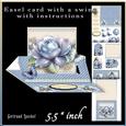 Easelcard with a Swing Blue 738
