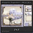 Happily Together Hearts Card Kit Soft Purple Creme 752