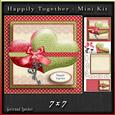 Happily Together Hearts Card Kit Red Green 754