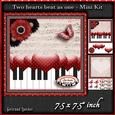 Cardtopper Romance Red Black 768
