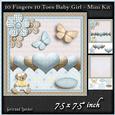 Cardtopper Baby Boy Fingers and Toes 770