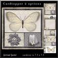 Cardtopper Butterly Themed Grey 779