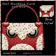 Owl Handbag Card with Box 787