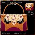 Owl Handbag Card with Box 788