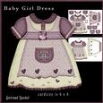 Baby Girl Dress Shape Card 820