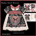 Baby Girl Dress Shape Card 821