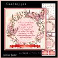 Watercolor Flowers Frame Topper 833