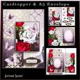 Cardtopper with Matching Envelope Roses 866