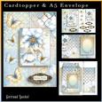 Cardtopper with Matching Envelope Ice Rose 869