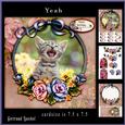 Happy Cat Cardtopper with Inlet 871