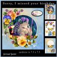 Cute Cat Cardtopper with Inlet 872