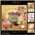 Cute Cat Cardtopper with Inlet 874