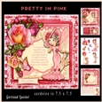 Pretty In Pink Card Topper minkit 884