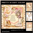 Pretty In soft colors Card Topper Kit 886