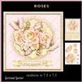 Lace and Flower Roses card topper kit 903