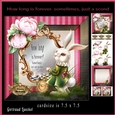 Wonderland How long is forever topper rabbit 915