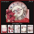 Christmas Clock Stepper Card Kit 937