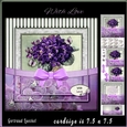 Vintage Flower Stripes and Butterflies 958