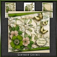 Vintage Christmas Card Kit Green 1029