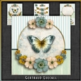 Vintage Butterflies Floral Card Kit 1052