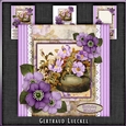 Vintage Stripes and Flowers Card Kit 1071