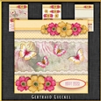 Vintage Stripes Dots Flowers pink yellow 1102