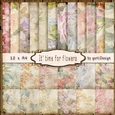 Vintage Flowers Background It is time for flowers 139 IV