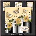 Vintage Stripes Flowers yellow 1122