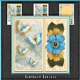 Vintage Wildrose Butterflies and Doilies 1127