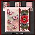 Vintage Wildrose Butterflies and Doilies 1128