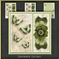 Vintage Wildrose Butterflies and Doilies 1129