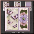 Vintage Wildrose Butterflies and Doilies 1130
