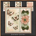 Vintage Wildrose Butterflies and Doilies 1131