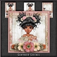 Vintage Wildrose Ethnic Girl Topper