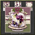 Vintage Flowers On A Plaid 1169