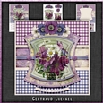 Vintage Flowers On A Plaid 1172