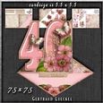Vintage Easel 40th Birthday Card Kit 1178