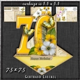 Vintage Easel 70th Birthday Card Kit 1181