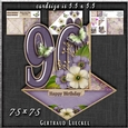 Vintage Easel 90th Birthday Card Kit 1183