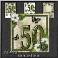 Vintage Birthday 50th Card Topper Kit 1188