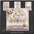 Vintage Pastel Shabby Chic Card Kit Purple 1198