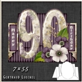 Vintage 90th Birthday Stepper Card Kit 1213