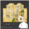 Vintage 60th Birthday Stepper Card Kit 1216