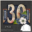 Vintage 30th Birthday Stepper Card Kit 1219