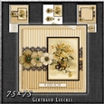Vintage Lace Flower Beige Card Kit 1221