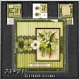 Vintage Lace Flower Green Card Kit 1225