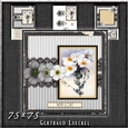 Vintage Lace Flower Grey Card Kit 1226